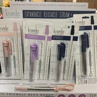 Expandable reusable straws