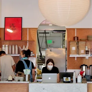 No customers inside at this time. Photo taken from entrance.