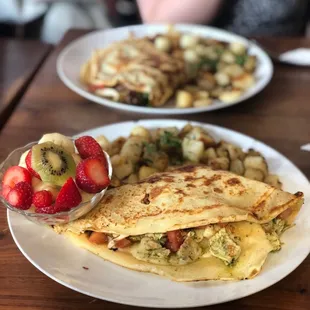 Chicken Pesto Crepe