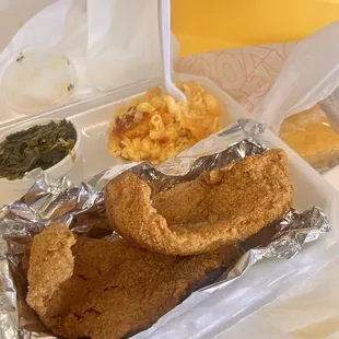 Catfish and shrimp plate