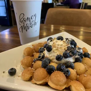 Lemon blueberry waffle