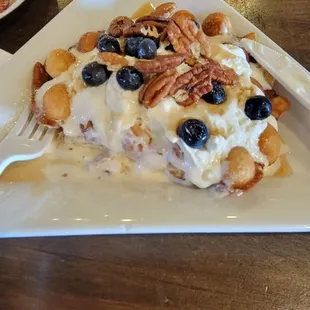 Lemon blueberry waffle