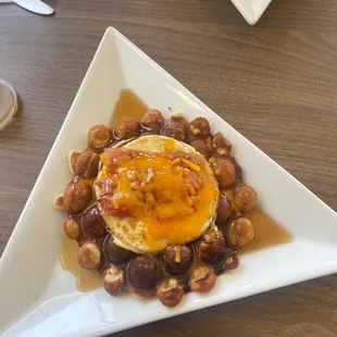Really good place and very nice environment servers were SO nice and very polite. Wasn&apos;t a heavy conventional breakfast and hit the spot.
