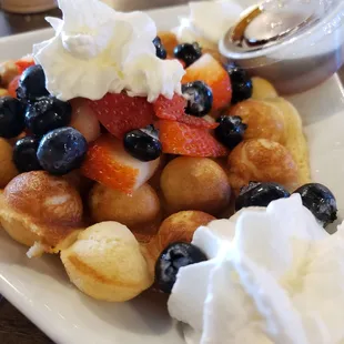 Red White Blue bubble waffle