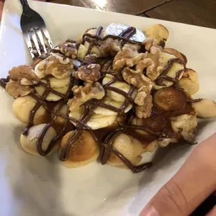 Nutella and banana waffle