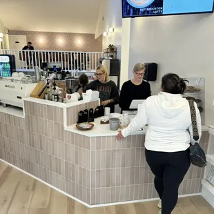 two women at the counter
