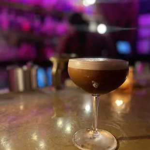 Espresso martini, without orgeat. Sub simple.
