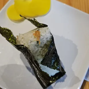 Tuna Rice Ball.  Very good size