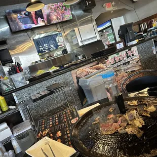 sushi and sashimi, interior