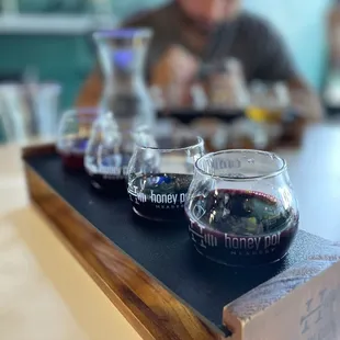 a man in the background