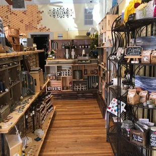 the inside of a store