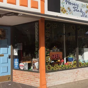 the front of the store