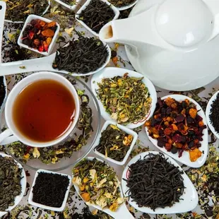 a variety of teas