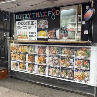 Front of the food cart