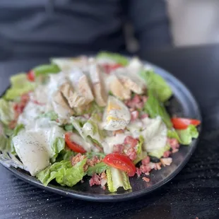 Cobb salad with poppyseed dressing