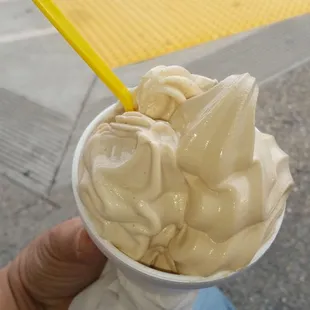 FroYo threefer, Graham Cracker, Toffee and Coffee.