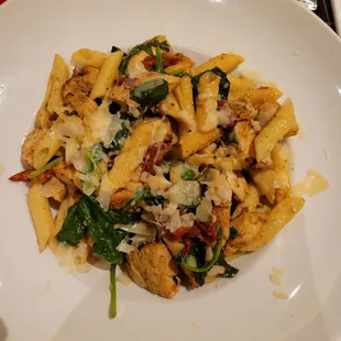 Penne from heaven. So much chicken and I was hungry. Enough for another meal