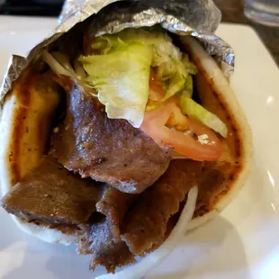 Gyro deluxe with feta cheese