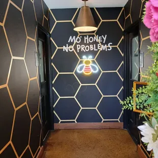 Honey photo opp in the hallways