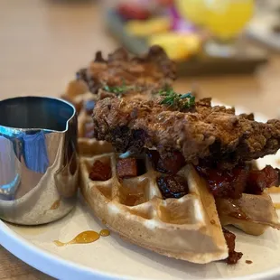 Chicken and Waffles for Brunch