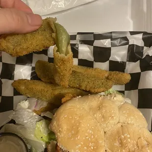 Spicy Fried Pickles