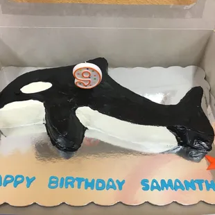 Orca Whale Cake