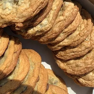 Oatmeal chocolate chip and chocolate chip