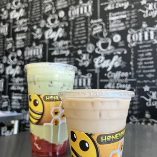 Strawberry Matcha Latte Vanillla Latte