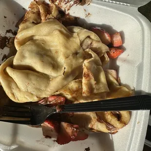 Strawberry and Nutella crêpe