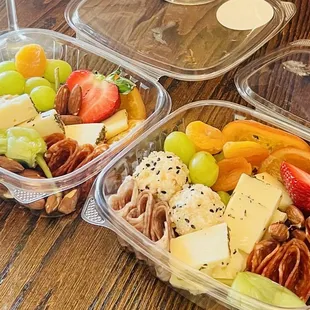 two containers of food