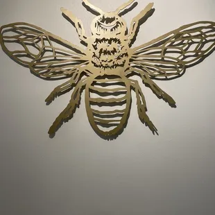 a honeybeet on the wall