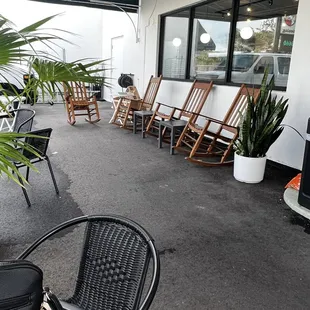 outside seating area