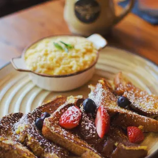 French toast with the best grits ever