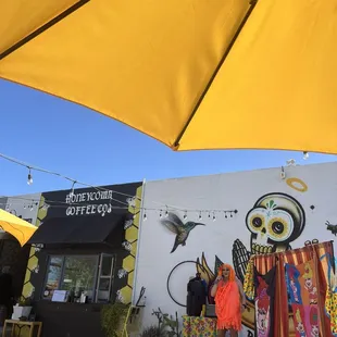 Set up for the drag show with Robin Banks