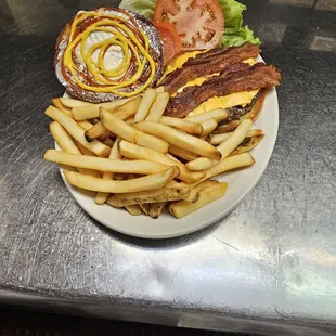 Bacon Cheeseburger and Fries. Can't go wrong.