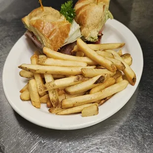 We also offer croissant as a bread option. Impossible to go wrong on our breakfast sandwich!