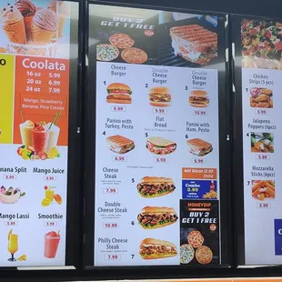 Menu as of 12/29/2023