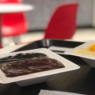 a variety of desserts