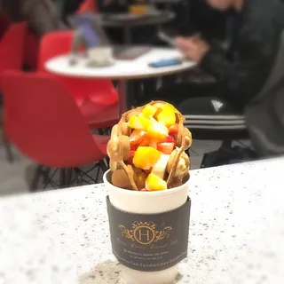 Fruity Fruits Egg Puff Cone