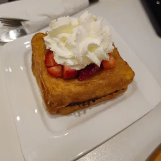 French Toast with Cheese and Strawberry