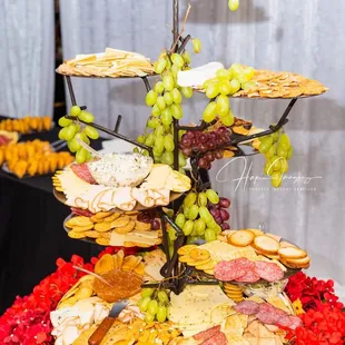 A great display on our Twig cupcake stand, makes a great charcuterie option! Come visit us in our show room at 8202 F street!