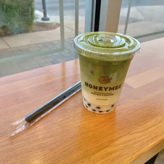 Iced Honey Matcha Latte