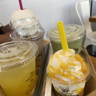 Iced Cheese Cream Honey Tea