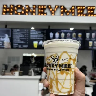 Salted caramel milkshake