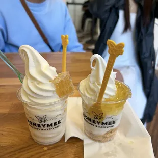 Honey Affogato Ice Cream, Yuzu Afforgato Ice Cream