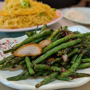 Stir fried garlic string beans