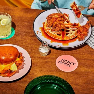 food, waffles