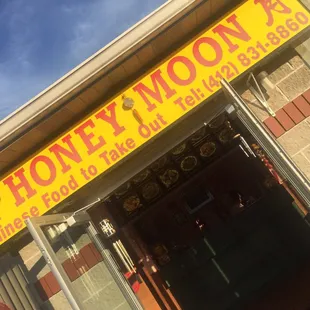 the front of the restaurant