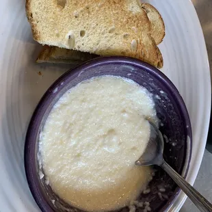 Grits and toast