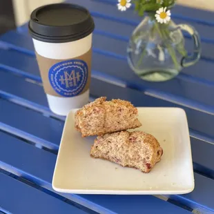 Best Coffee and Strawberry Scone